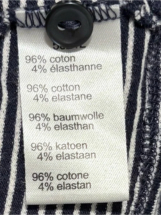 Lacoste Navy & White Striped Button Cardigan 40 - Picture 5 of 5